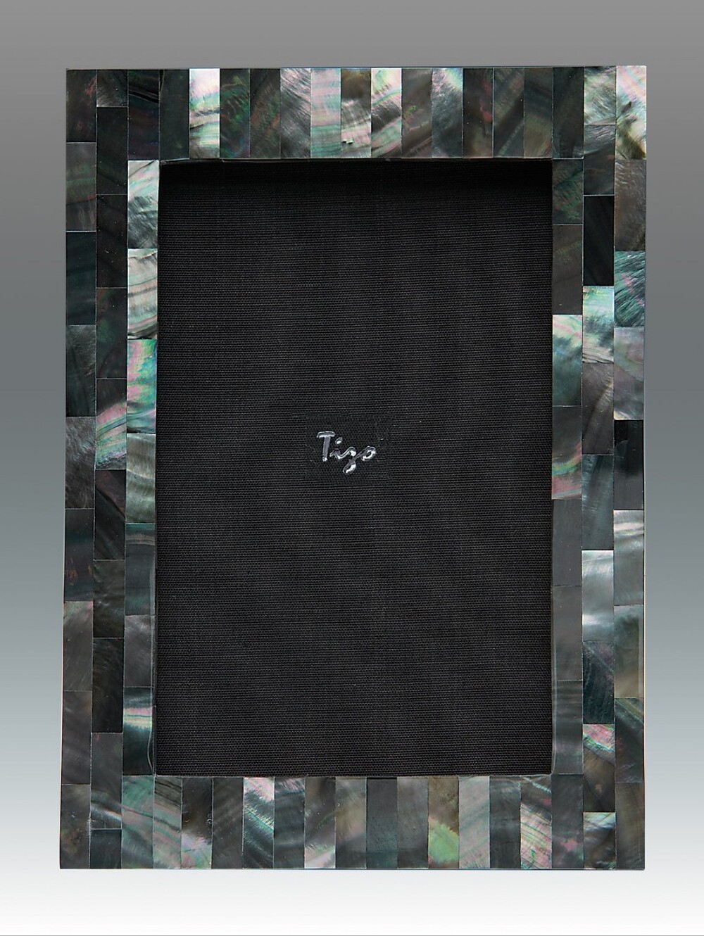 TIZO Black Mother-of-Pearl Mosaic Photo Frame 5x7 NEIMAN MARCUS